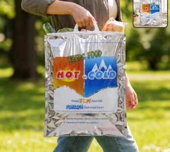 Insulated Thermal Food Storage Bag for Groceries, Picnics & Travel – Medium (1 Pc)