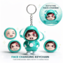 Premium Interactive Flip-Face Cartoon Action Figure Keychain – Collectible Surprise Toy Key Ring for Kids and Adults - Buy Online at Alikart