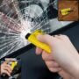 Premium Keychain Car Safety Hammer Window Breaker with Seat Belt Cutter - Buy Online at Alikart