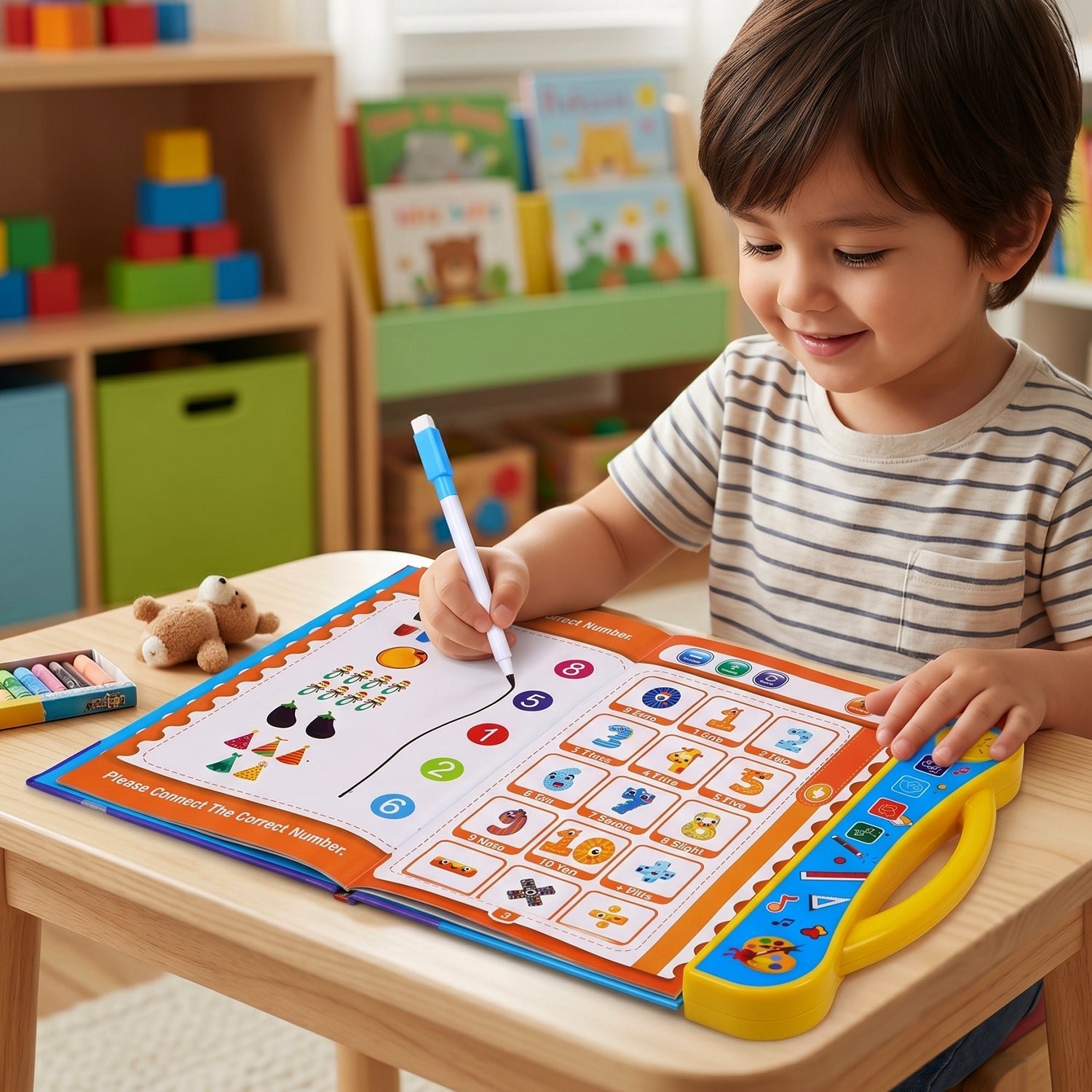 Kids Learning Sound Book, Interactive Phonics & Numbers Fun - Detailed Feature View 4