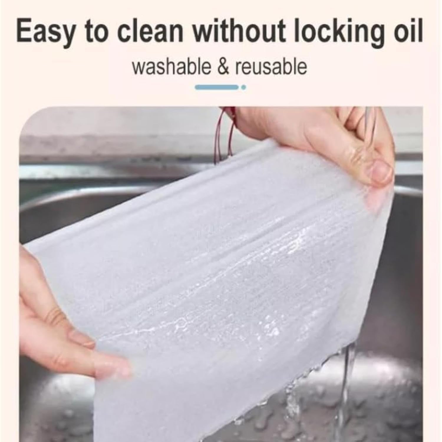 Kitchen Cleaning Wet Wipes for Oil and Grease Removal 80 Sheets Pack - Detailed Feature View 1