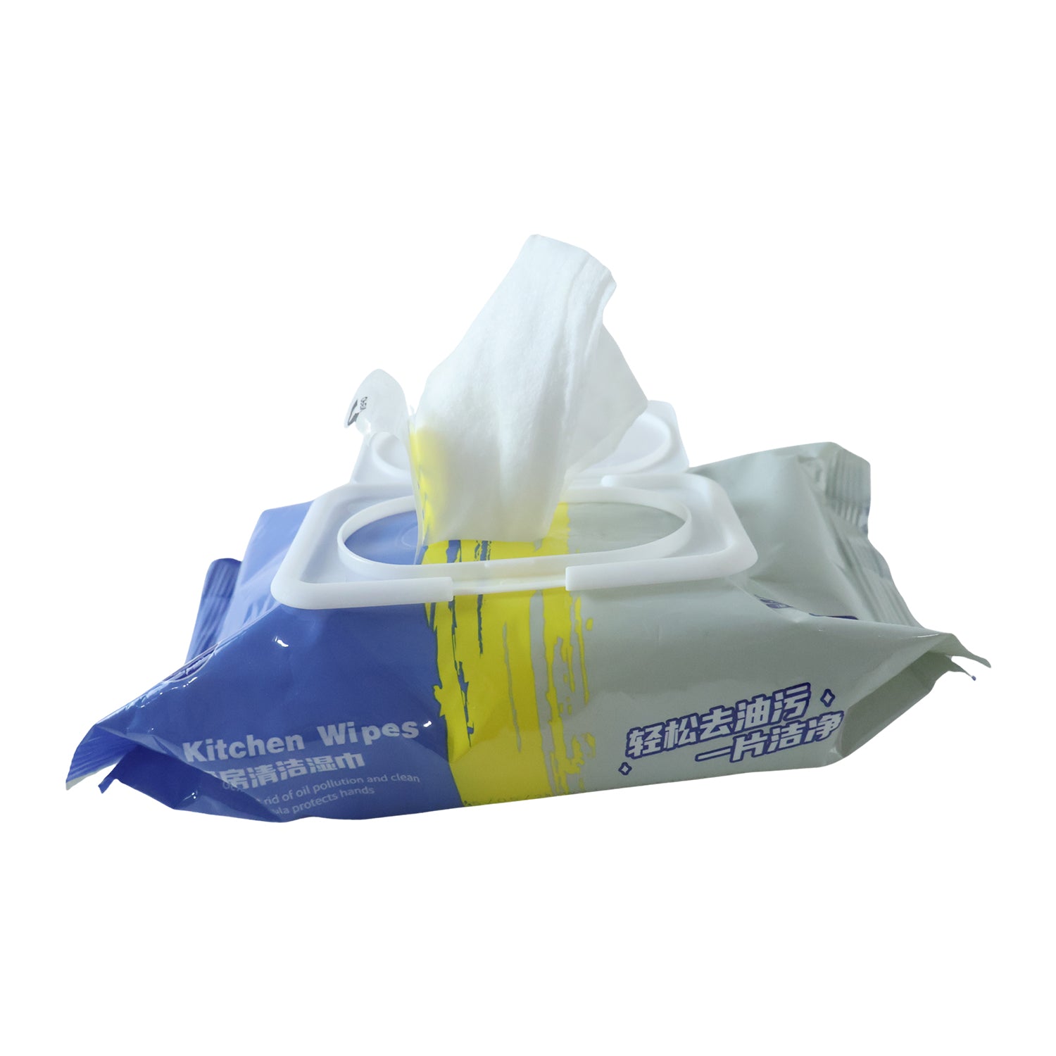 Kitchen Cleaning Wet Wipes for Oil and Grease Removal 80 Sheets Pack - Detailed Feature View 3