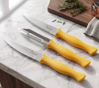 Kitchen Knife and Peeler Set – Durable Stainless Steel Tools for Daily Use