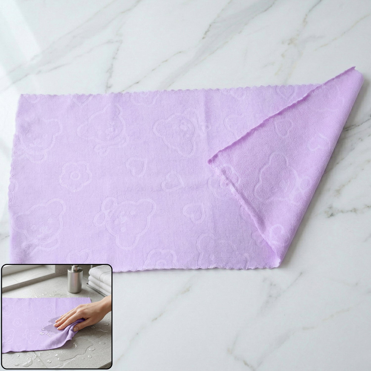 Kitchen Napkin 64x32 Cm Microfiber Towel for Drying and Wiping - Detailed Feature View 2