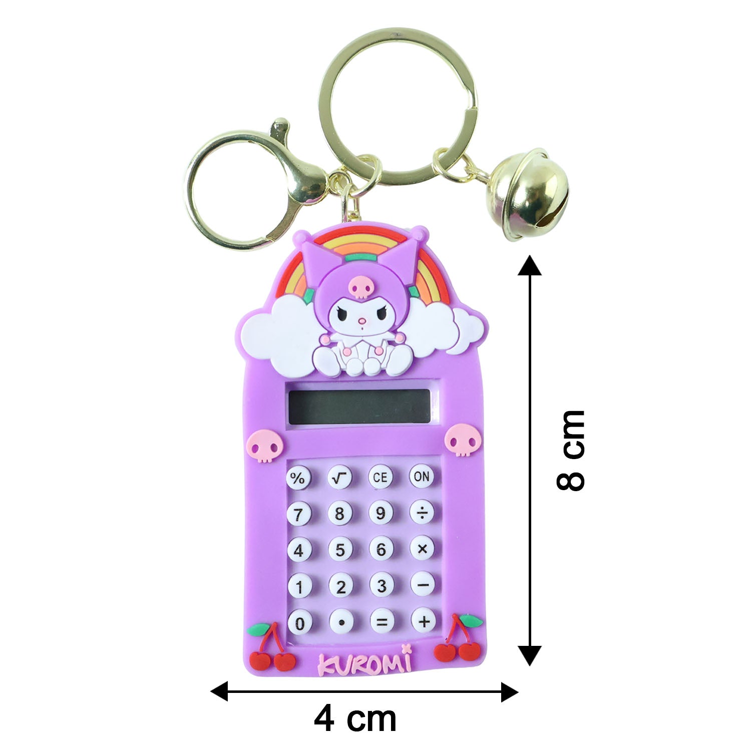 Kuromi Calculator Keychain – Compact Pocket-Sized Digital Calculator - Detailed Feature View 5