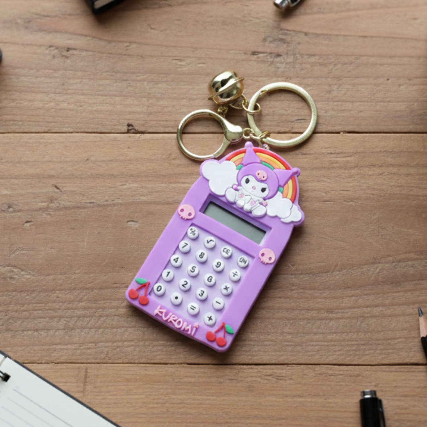 Kuromi Calculator Keychain – Compact Pocket-Sized Digital Calculator - Detailed Feature View 6
