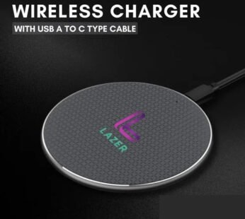 Lazer Essential Wireless Charger with USB Port – Fast Charging Pad for All Qi-Enabled Devices