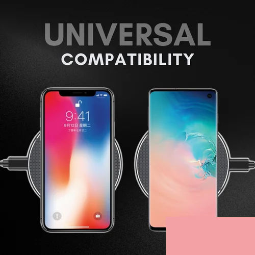 Lazer Essential Wireless Charger with USB Port – Fast Charging Pad for All Qi-Enabled Devices - Detailed Feature View 3