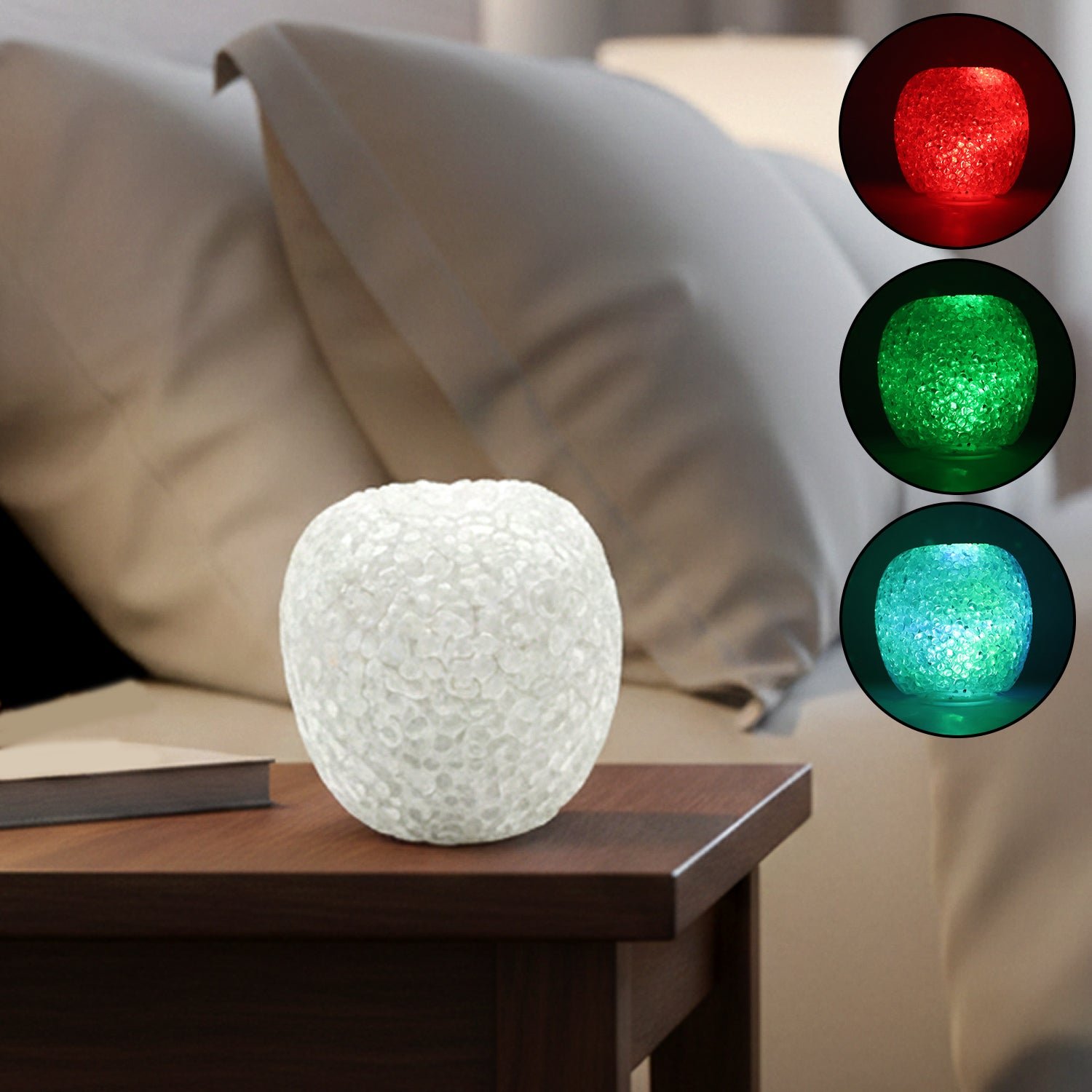 Premium LED Crystal Table Lamp – Colour-Changing Ambient Glow - Buy Online at Alikart