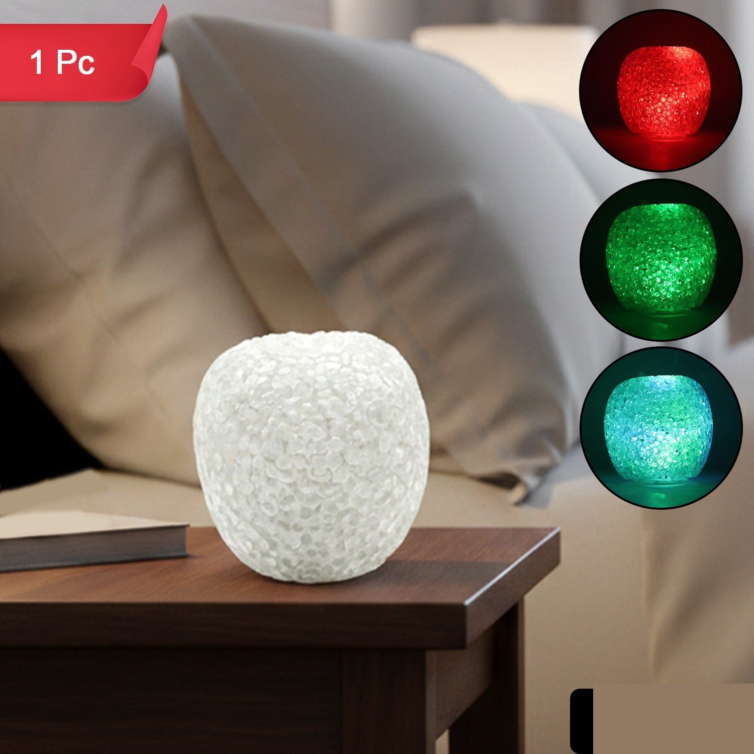 LED Crystal Table Lamp – Colour-Changing Ambient Glow - Detailed Feature View 1