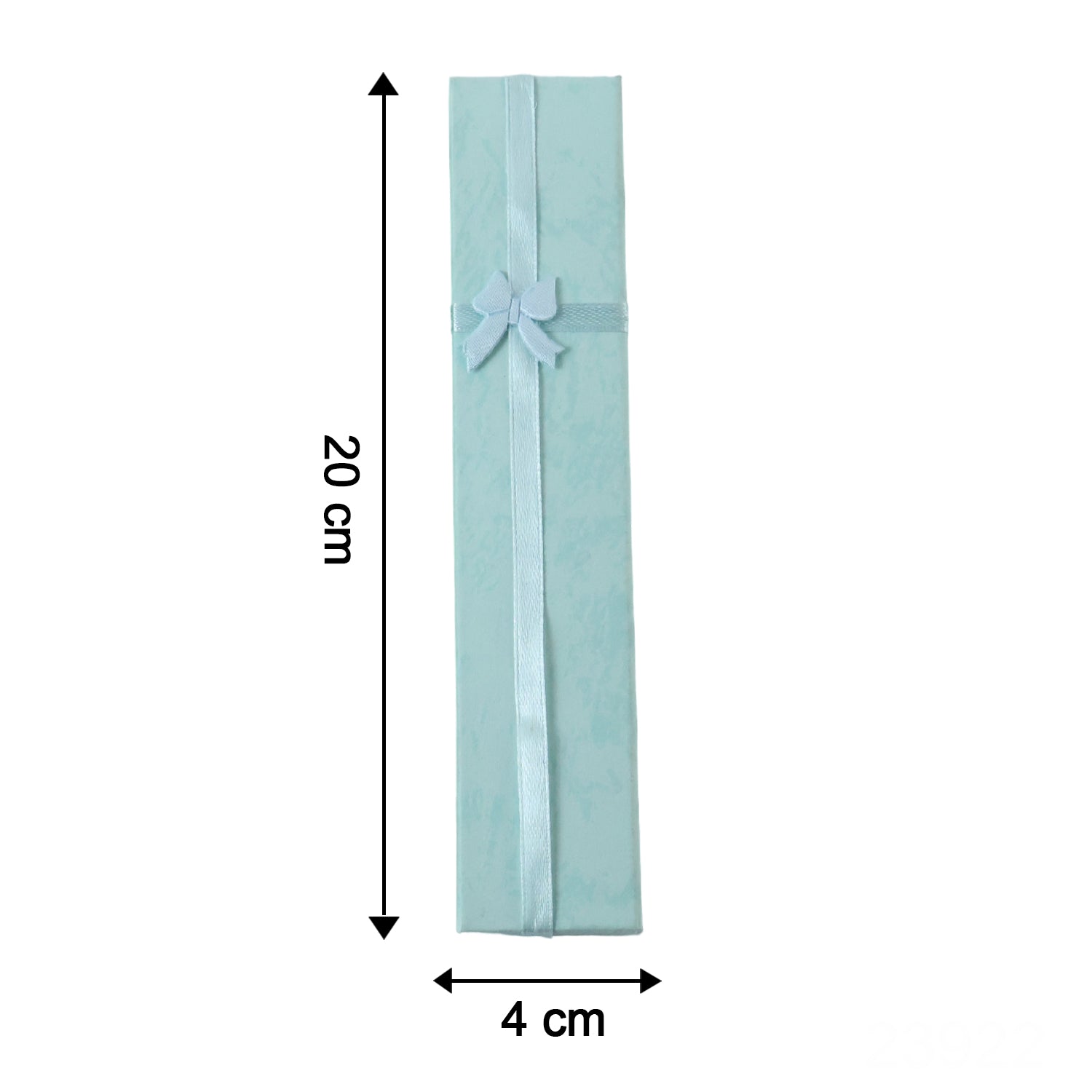 Long Rectangular Paper Empty Gift Box with Bow for Jewellery and Gifting - Detailed Feature View 5