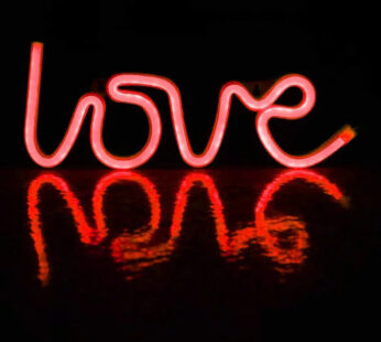 Love LED Neon Wall Sign – Dual Power Decorative Light for Bedroom and Events
