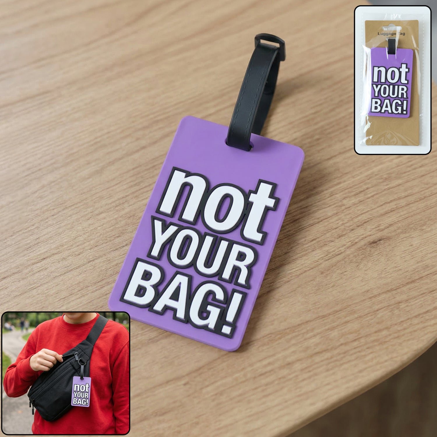 Premium Luggage Tag – Bold ‘Not Your Bag’ for Quick Identification - Buy Online at Alikart