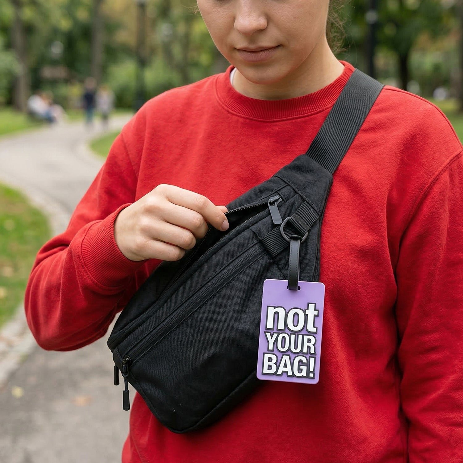 Luggage Tag – Bold ‘Not Your Bag’ for Quick Identification - Detailed Feature View 3