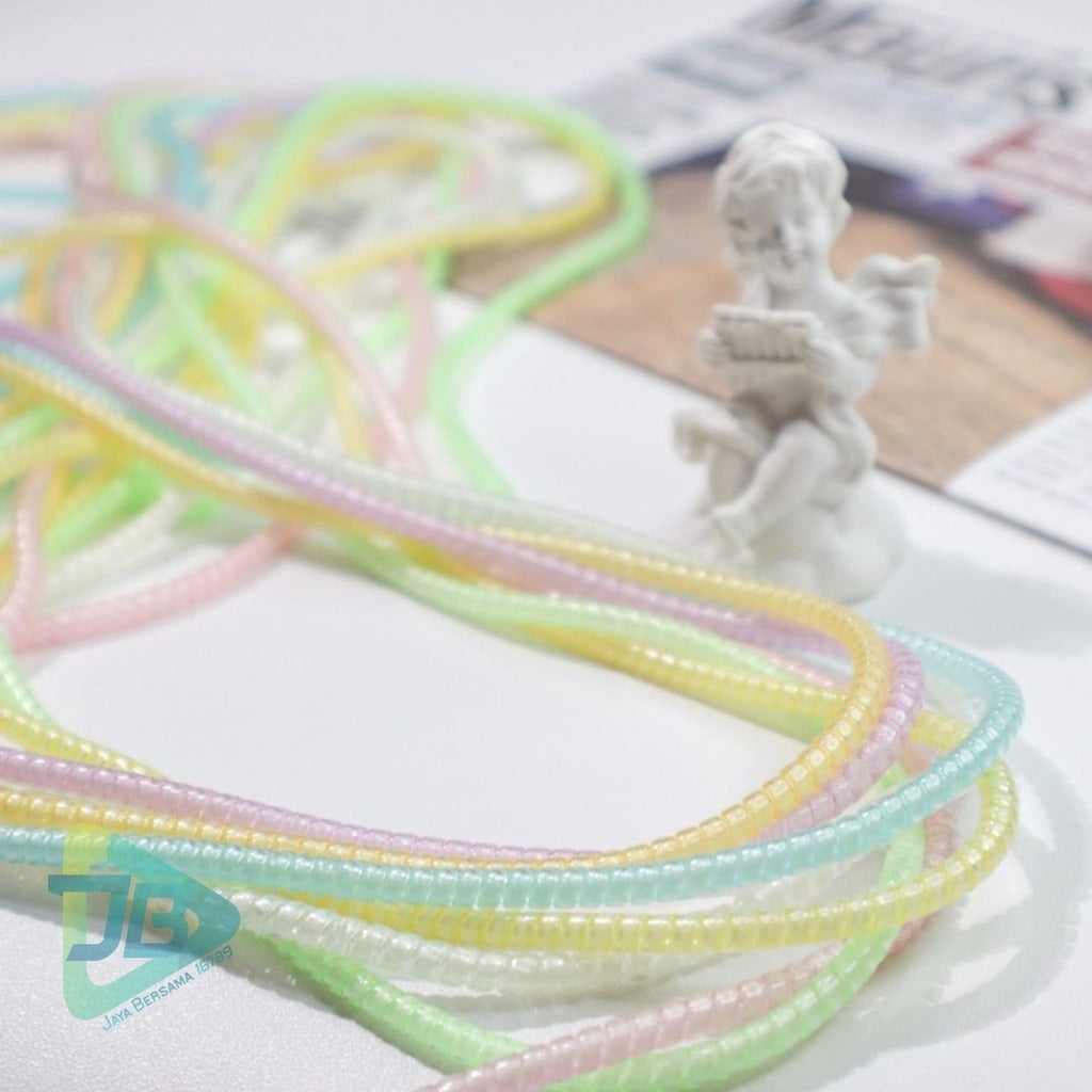Luminous Spiral Cable Protector and Charger Cord Saver - Random Color - Detailed Feature View 1