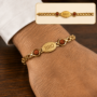 Premium Luxury Gold-Plated Link Bracelet for Men and Boys - Adjustable Statement Wristwear - Buy Online at Alikart