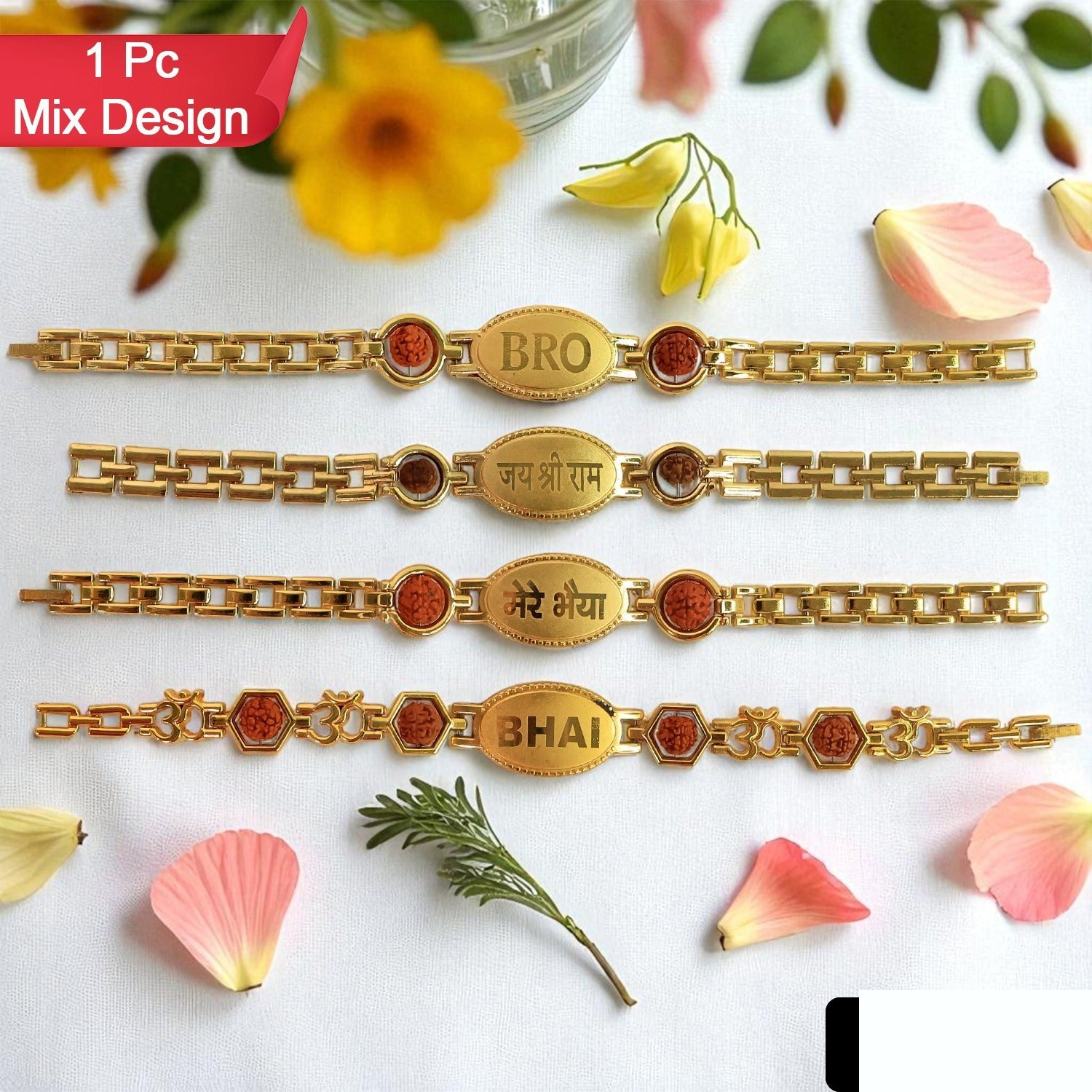 Luxury Gold-Plated Link Bracelet for Men and Boys - Adjustable Statement Wristwear - Detailed Feature View 1