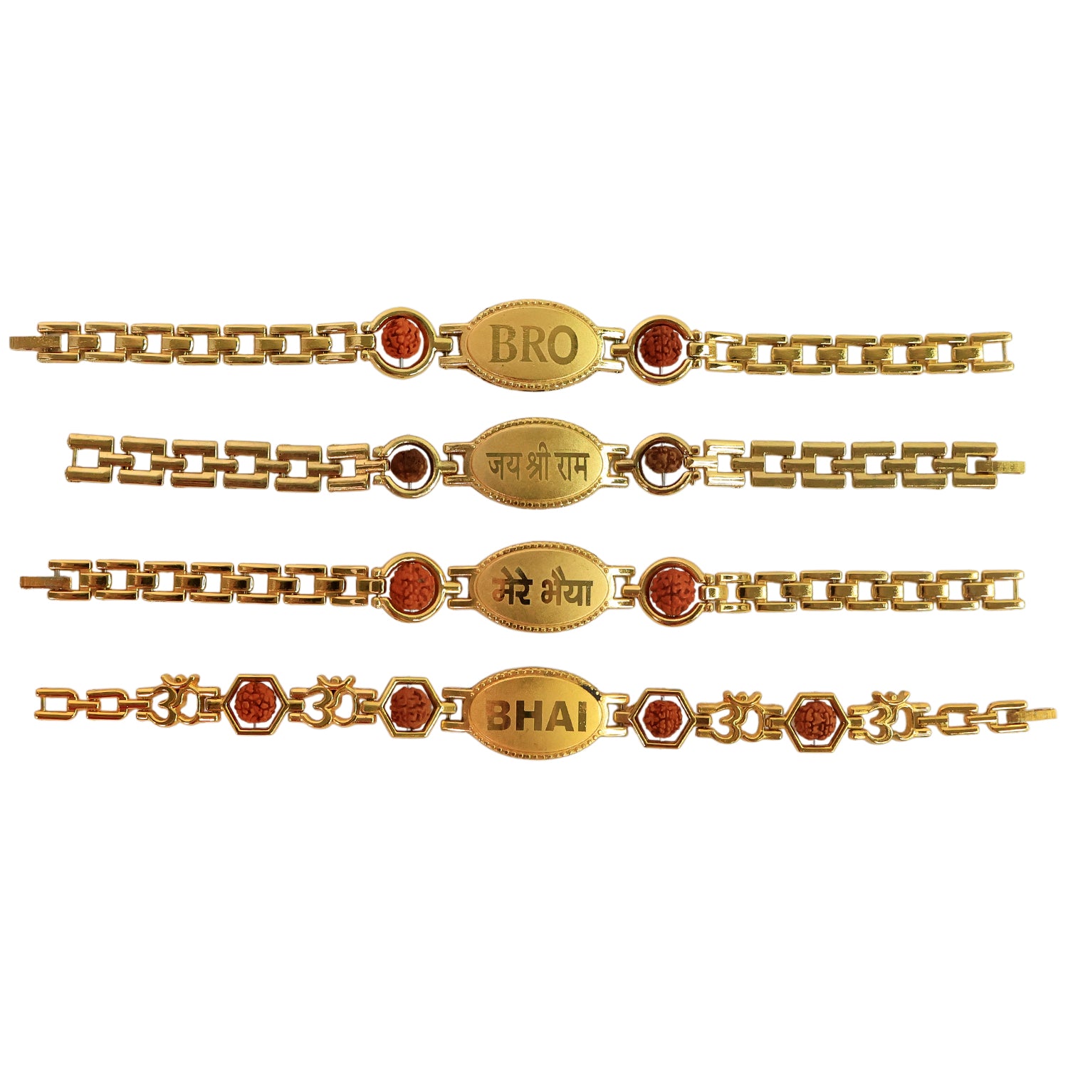 Luxury Gold-Plated Link Bracelet for Men and Boys - Adjustable Statement Wristwear - Detailed Feature View 4