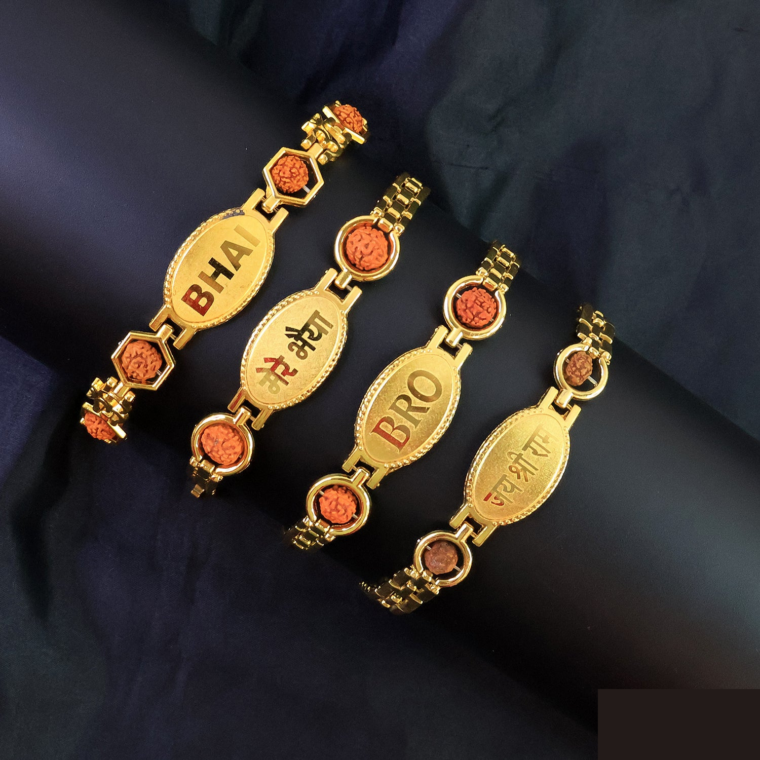 Luxury Gold-Plated Link Bracelet for Men and Boys - Adjustable Statement Wristwear - Detailed Feature View 5