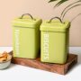 Premium Matte Mint Green Biscuits & Namkeen Storage Jar - Buy Online at Alikart