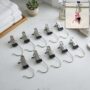 Premium Metal Pants Trouser Clip Holder Hangers with Hooks for Wardrobe Storage - Buy Online at Alikart