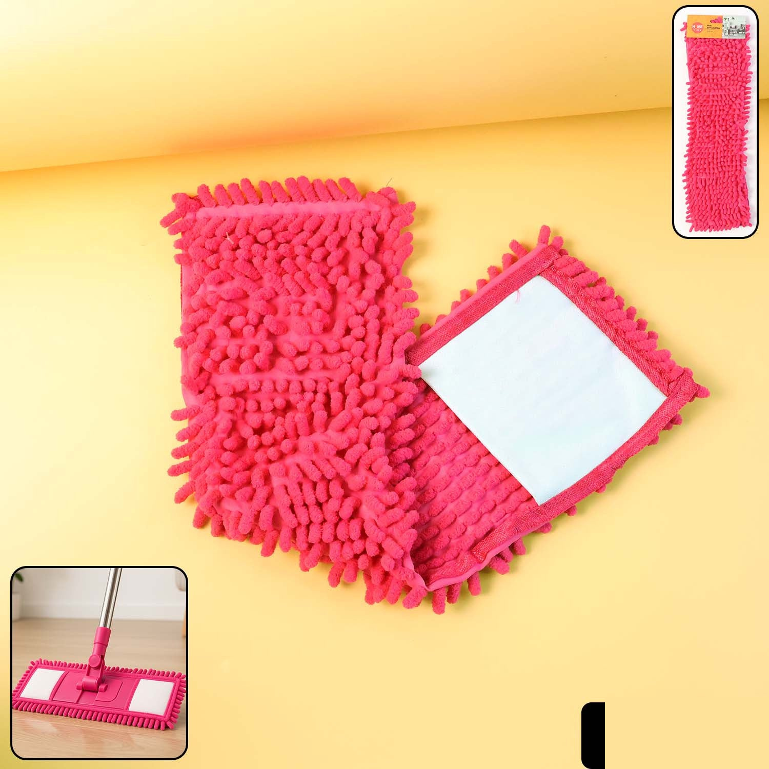Microfiber Chenille Mop Refill Pad – Super Absorbent & Washable - Detailed Feature View 1