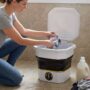 Premium Mini Electric Folding Washing Machine for Small Clothes and Travel Laundry - Buy Online at Alikart