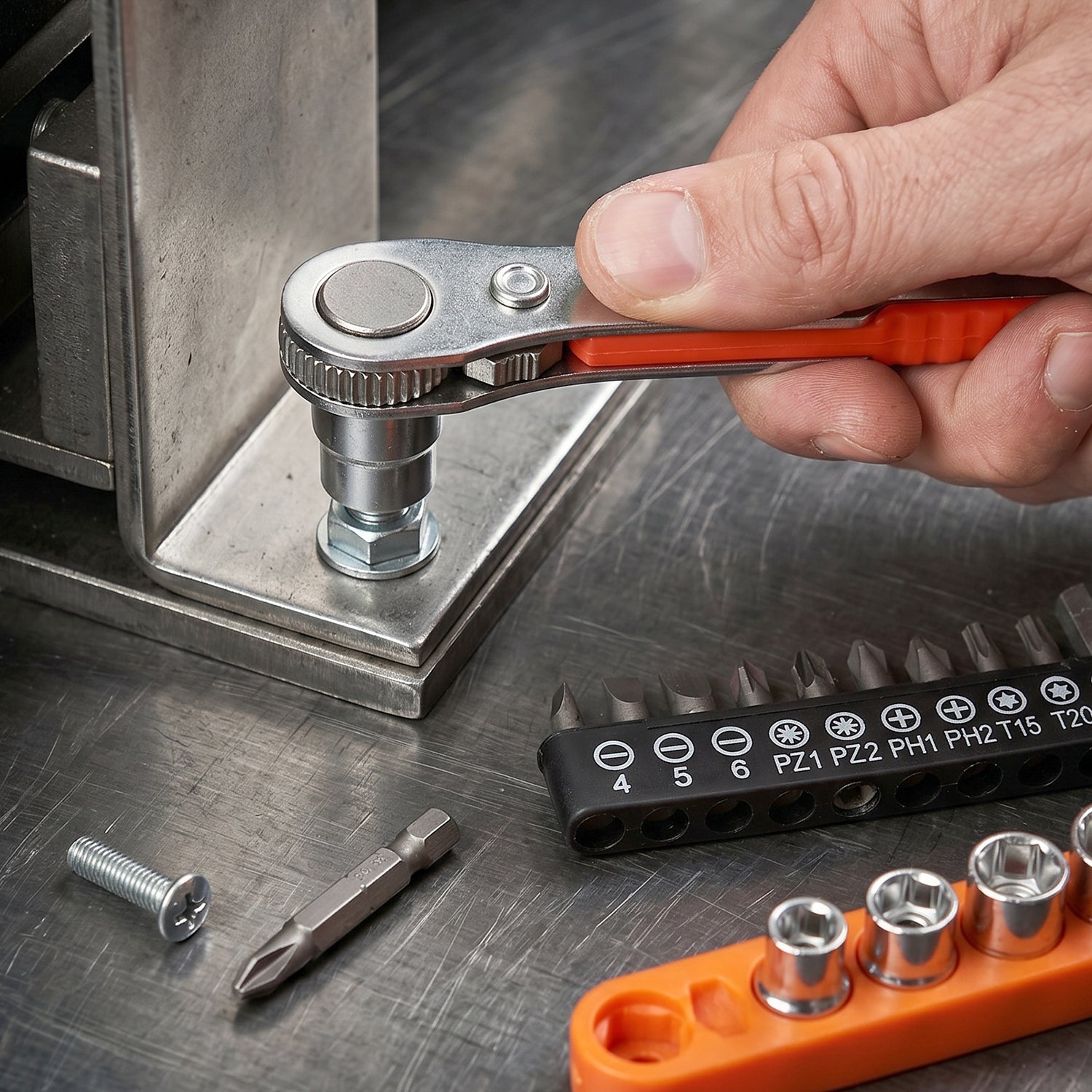 Mini Ratchet Wrench – Compact Versatile Socket Screwdriver Set - Detailed Feature View 6