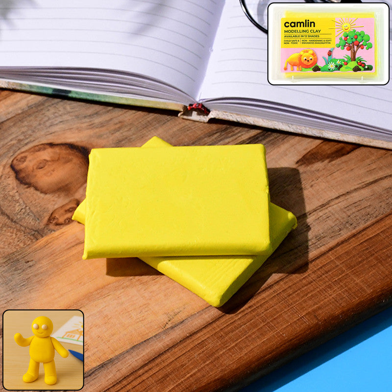 Premium Modelling Clay – 150 gm Soft Yellow Reusable Craft Clay - Buy Online at Alikart