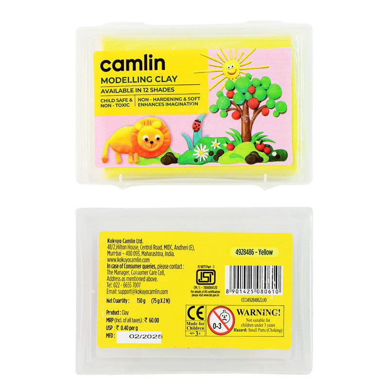 Modelling Clay – 150 gm Soft Yellow Reusable Craft Clay - Detailed Feature View 4