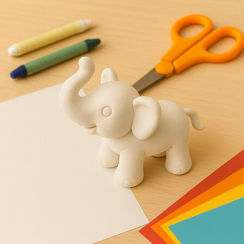 Modelling Clay – White Soft Non-Toxic 150g for Creative Crafting - Detailed Feature View 2