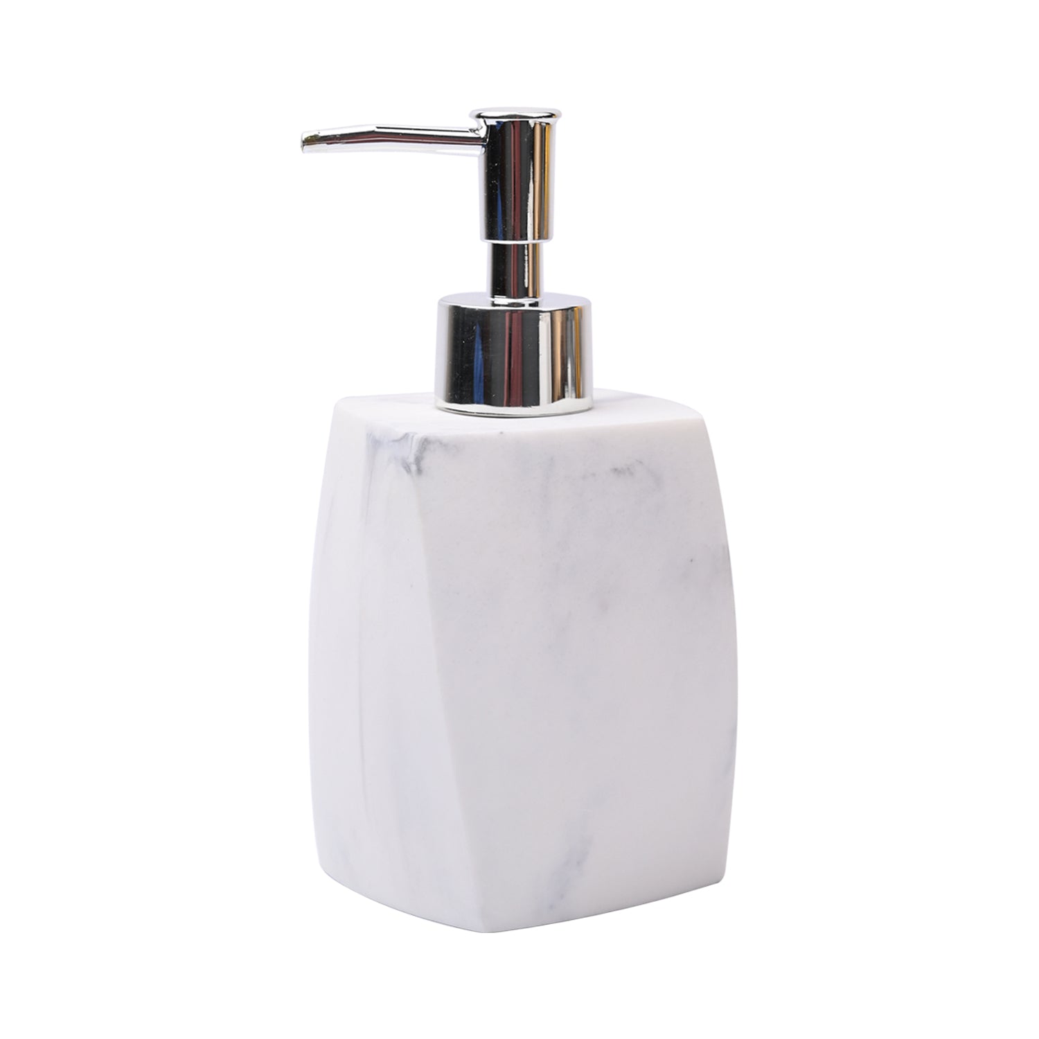 Modern Ivory Stone Bathroom Accessory Set - 4-Piece Luxury Vanity Organizer - Detailed Feature View 1