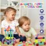 Premium Montessori Magnetic Building Blocks – Safe 76-Piece STEM Toy - Buy Online at Alikart