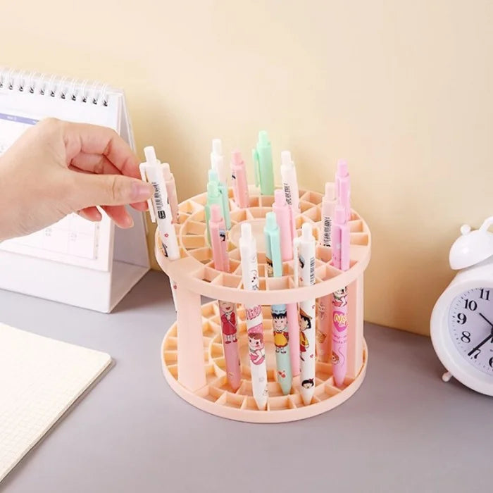 Premium Multifunctional Round Desktop Storage Stand - Buy Online at Alikart