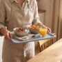 Premium Multipurpose Rectangular Plastic Tea Serving Tray for Home and Kitchen Use - Buy Online at Alikart