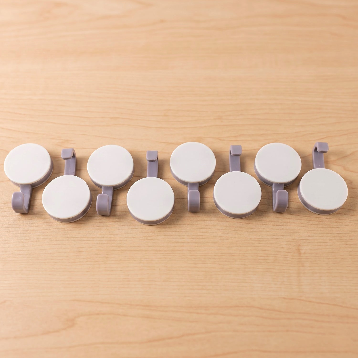 Multipurpose Self Adhesive Color Contrast Wall Hooks for Organized Home (8 Pc) - Detailed Feature View 6