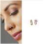 Premium Non-Piercing Cubic Zirconia Nose Ring Set – Dazzling Floral & Modern Line Designs - Buy Online at Alikart