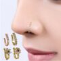 Premium Non-Piercing Nose Ring Set – 4 Elegant Clip-On Styles - Buy Online at Alikart