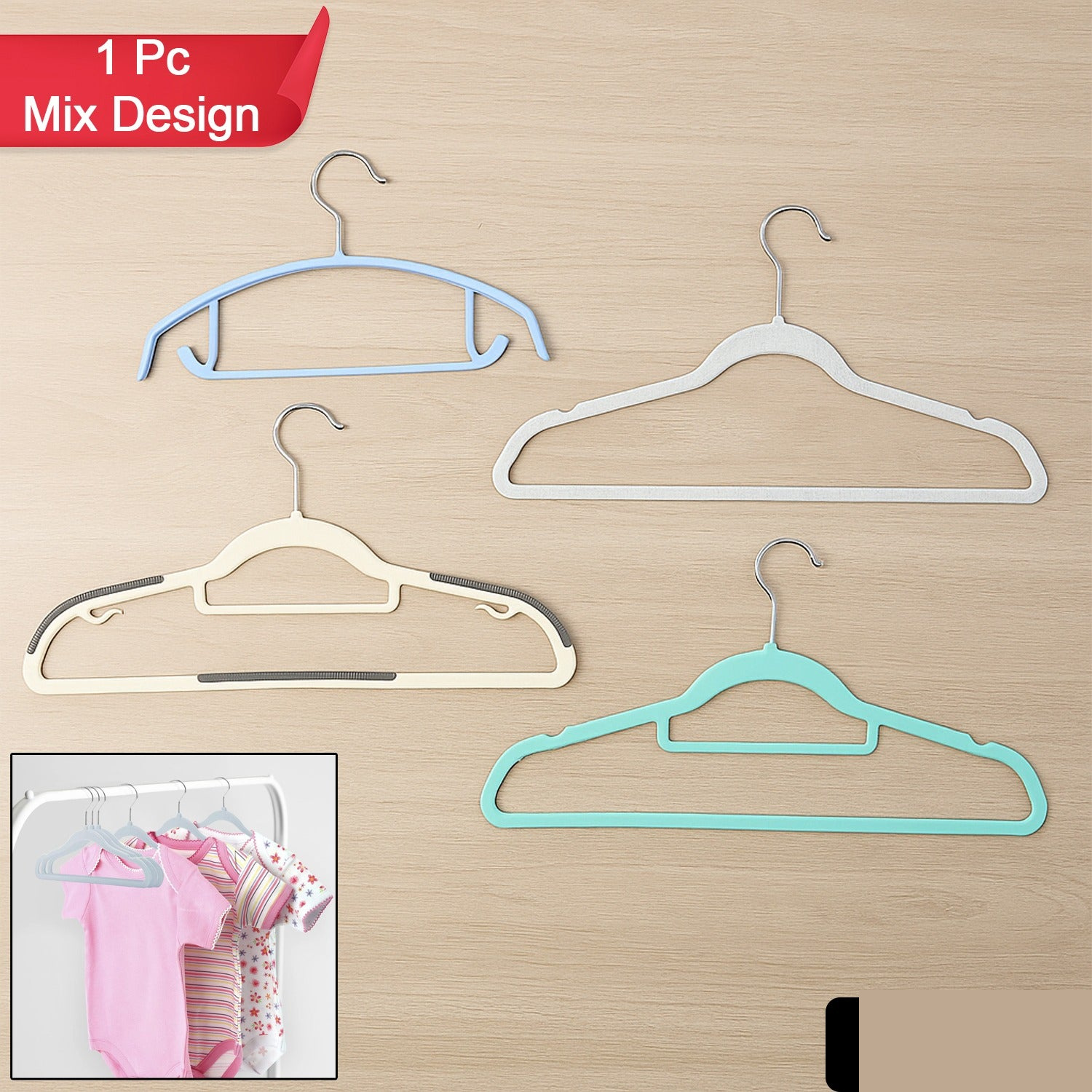 Non-Slip Clothes Hanger – Premium Slim Space-Saving Design - Detailed Feature View 1