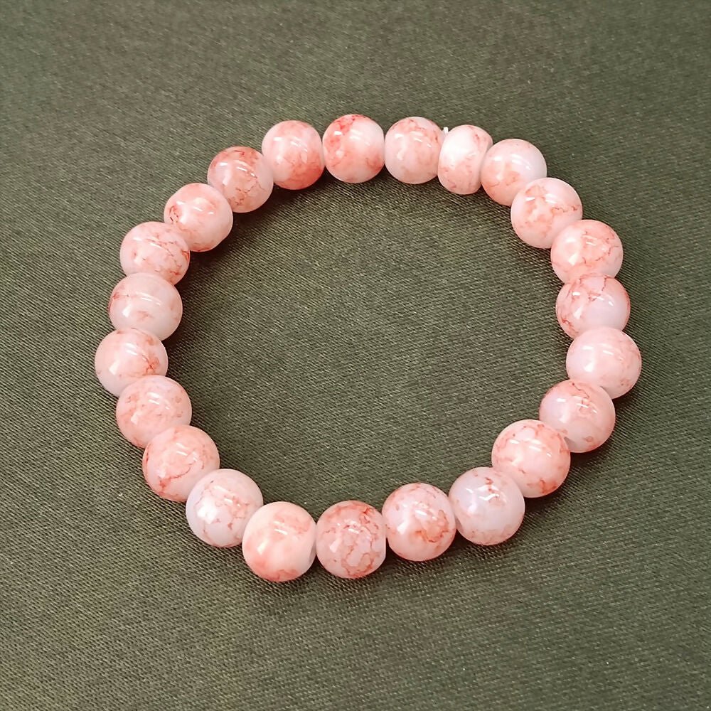 Orange Glass Beads Bracelet – Stylish Everyday Accessory for Women - Detailed Feature View 2