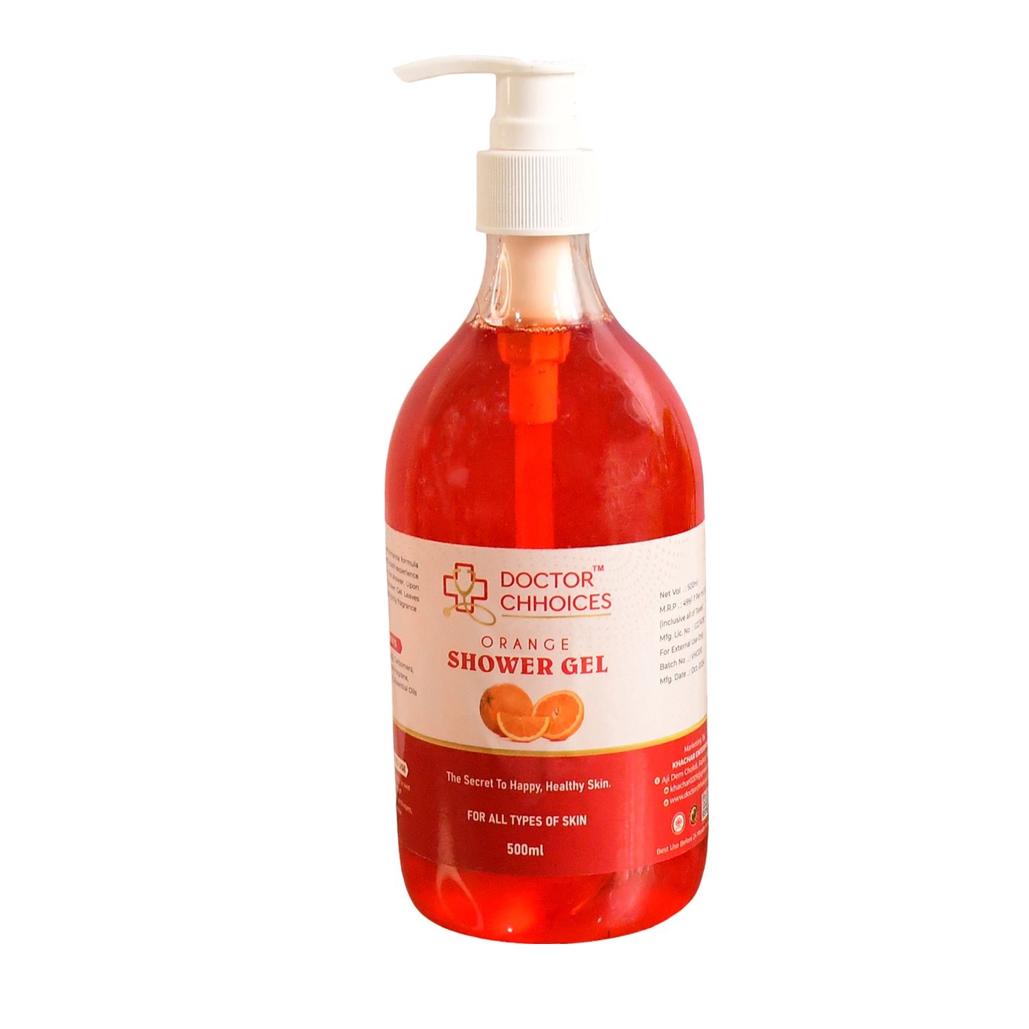 Orange Shower Gel – Hydrating Citrus Body Wash 500ml - Detailed Feature View 4