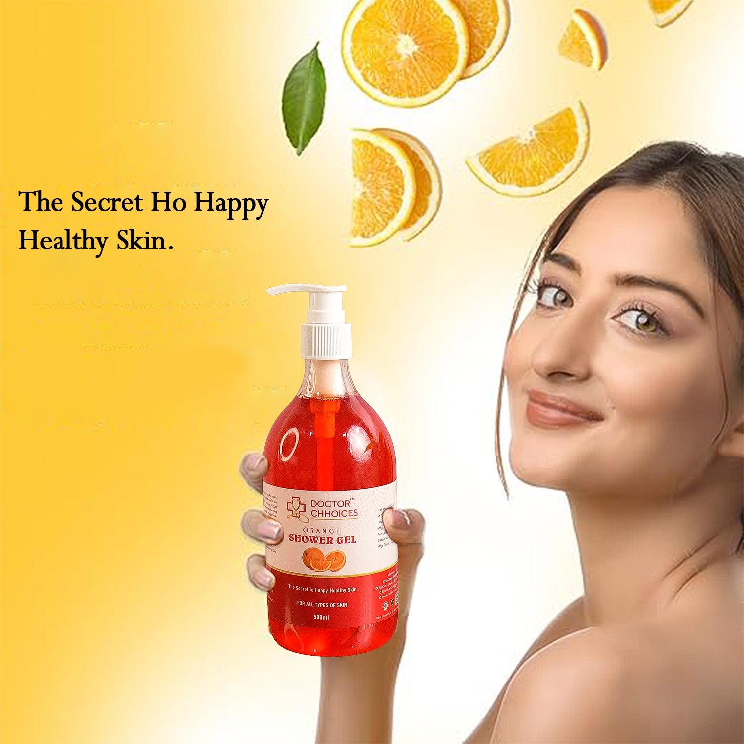 Orange Shower Gel – Hydrating Citrus Body Wash 500ml - Detailed Feature View 5