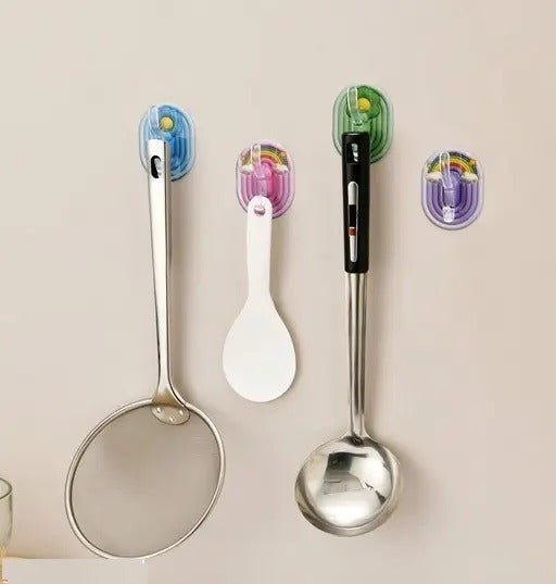 Oval Shape 3D Wall Hook (Pack of 5 Pcs) - Detailed Feature View 2