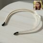 Premium Pearl Beaded Hair Band – Elegant Slim Metal Headband - Buy Online at Alikart