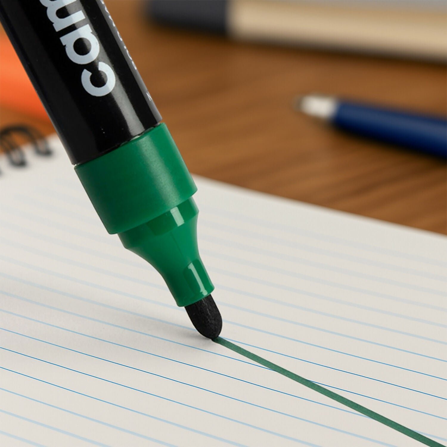 Permanent Marker – Refillable Bold Marking in Green - Detailed Feature View 2