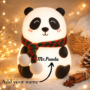 Premium Personalized Panda Silicone Night Light with Custom Name - 7-Color LED Nursery Lamp - Buy Online at Alikart