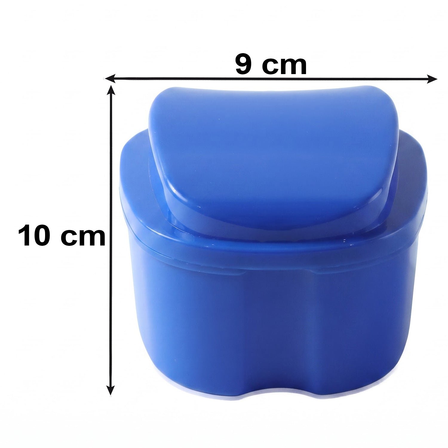 Plastic Denture Bath Cleaning Cup with Removable Strainer Basket and Lid - Detailed Feature View 5