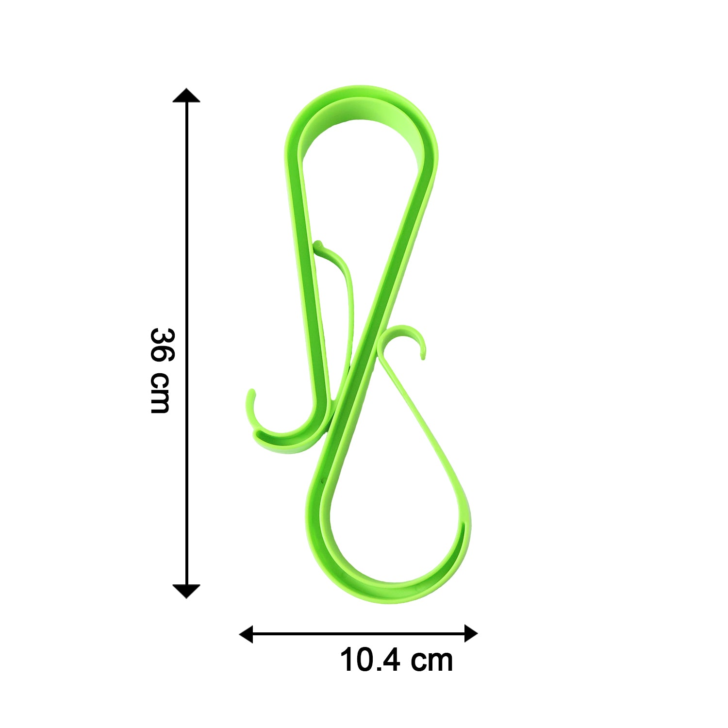 Plastic S Shape Multi Hook Hanger for Shoes Towels and Kitchen (1 Pc, Big Heavy) - Detailed Feature View 5