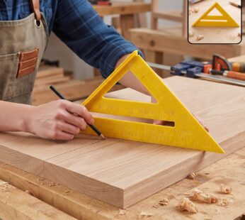 Plastic Speed Square Triangle Ruler for Woodworking Measuring and Marking (1 Pc)
