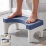 Premium Plastic Toilet Squat Stool with Anti-Slip Surface for Bathroom Comfort, - Buy Online at Alikart